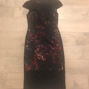 Betsy’s JOHNSON Lace Overlay Dress